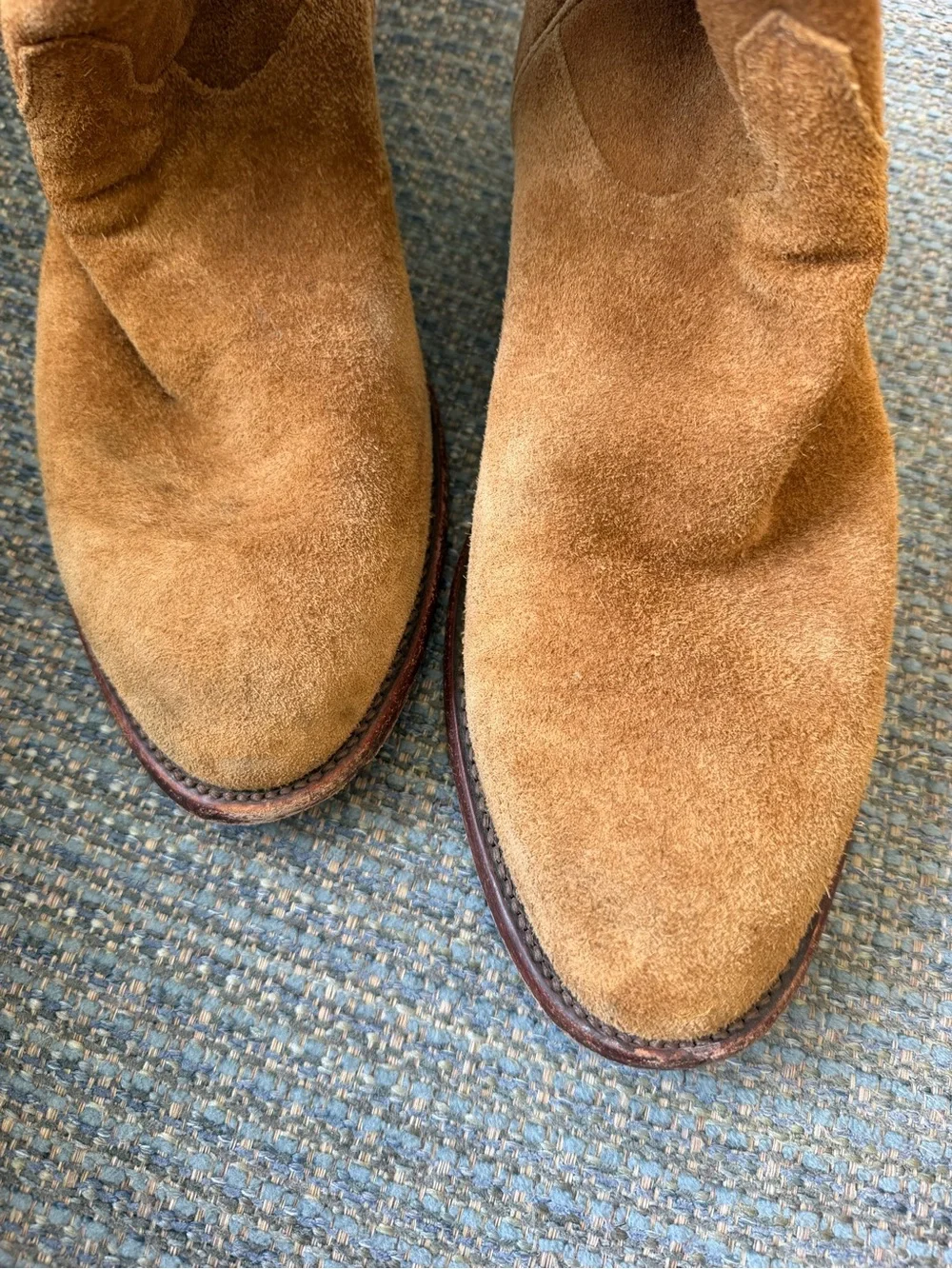 Tecovas Suede SHANE (style ) Cowboy Boots in Honey - Picture 9 of 9